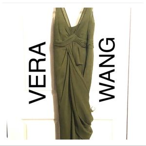 Vera Wang Green Chiffon Dress, Sz 4